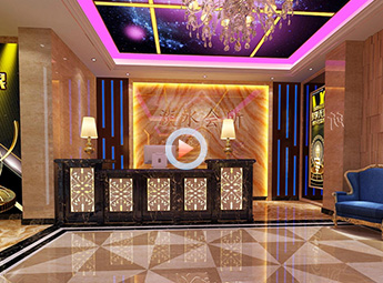 杭州濱江區(qū)音樂足浴會所設(shè)計(jì)裝修全景效果圖