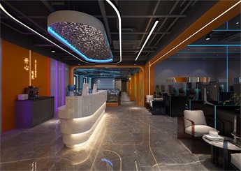 開心電競網(wǎng)咖裝修設(shè)計案例效果圖